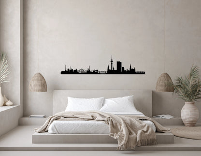 Hamburg City Silhouette Metal Wall Art, Hamburg Skyline Metal Wall Decor, Housewarming Gift, Living Room Decoration, Wall Hangings,, Metal Laser Cut Metal Signs Custom Gift Ideas