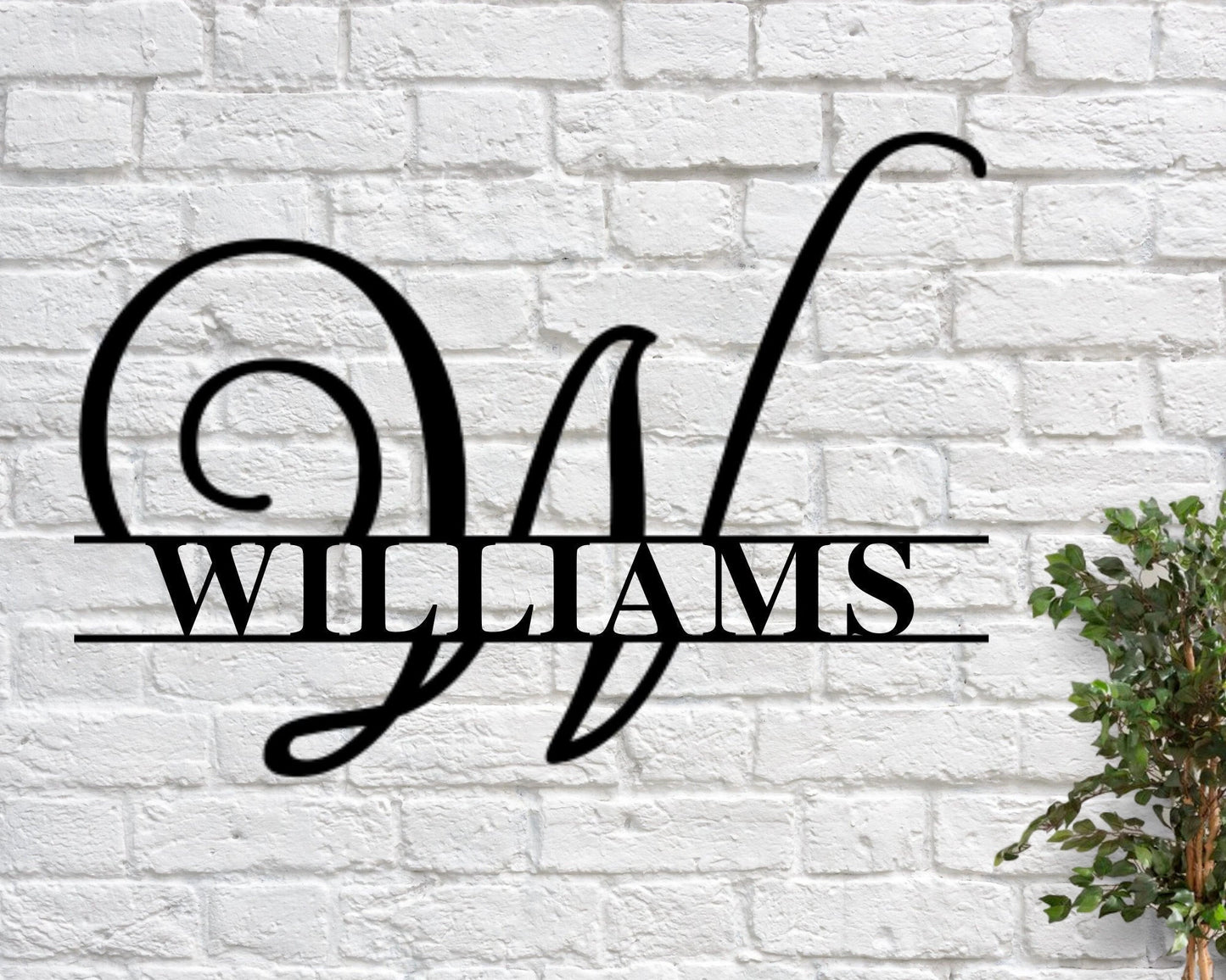 Personalized Family Name Metal Sign, Housewarming Gift, Metal Monogram Sign, Door Hanger, Last Name Sign, Metal Wall Art, Wedding Gift Laser Cut Metal Signs Custom Gift Ideas
