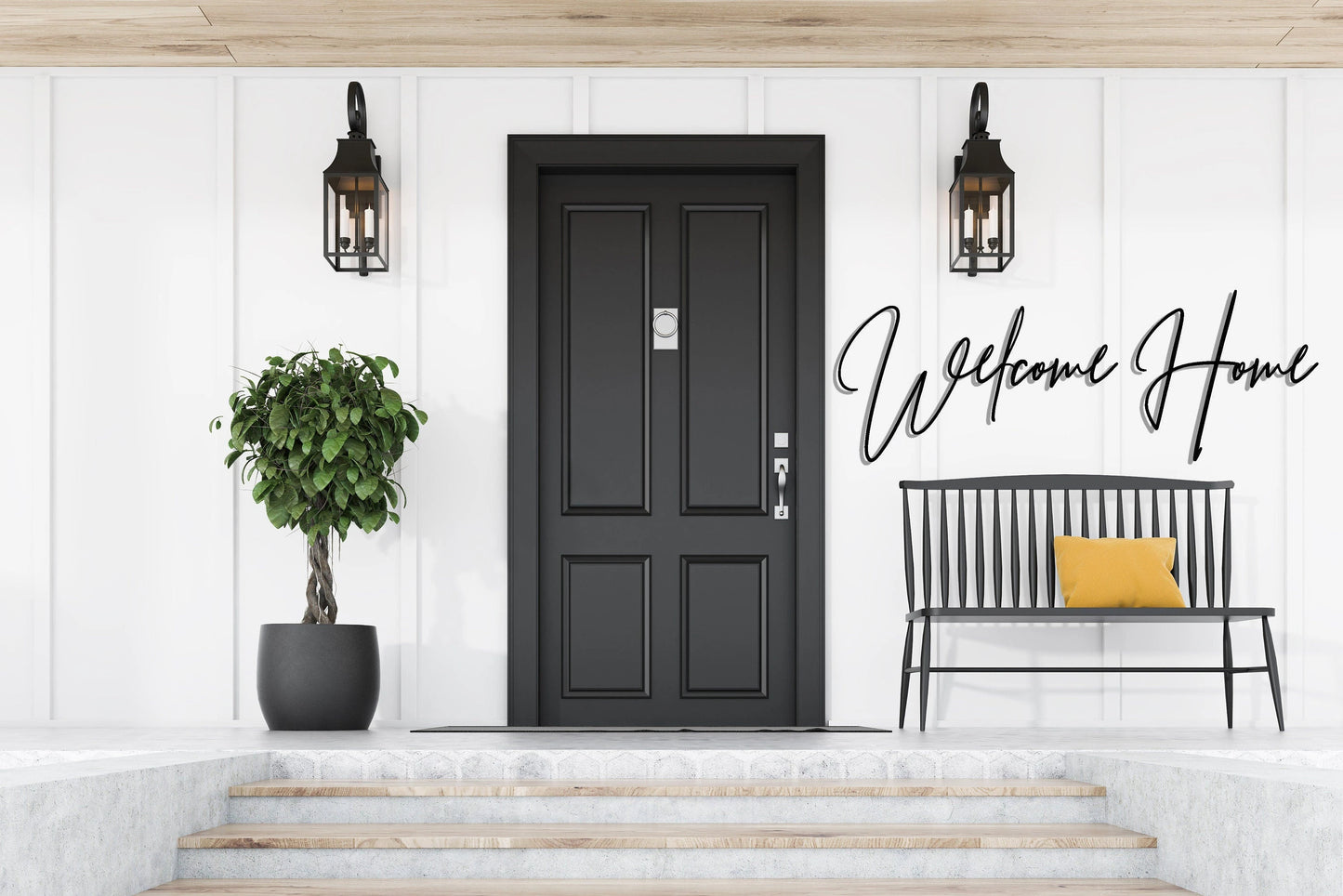 Welcome Home Sign, Welcome Metal Word, Housewarming Gift, Realtor Closing Gift, Metal Wall Art, Welcome Metal Wall Decor,, Metal Laser Cut Metal Signs Custom Gift Ideas