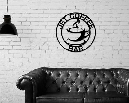 Caf u00e9 Sign, Coffee Cafe Sign, Custom Caf u00e9, Coffee Lover, Metal Coffee Sign, Coffee Wall Art, Coffee Decor, Coffee Station Sign, Kitchen Laser Cut Metal Signs Custom Gift Ideas