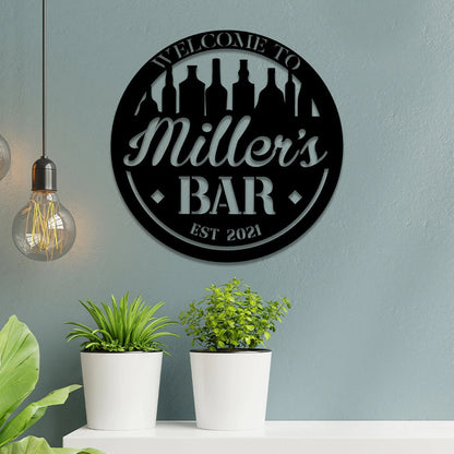Personalized Metal Bar Sign, Custom Pub, Tap, Lounge, Caf, Home Wall Decor, Metal Laser Cut Metal Signs Custom Gift Ideas