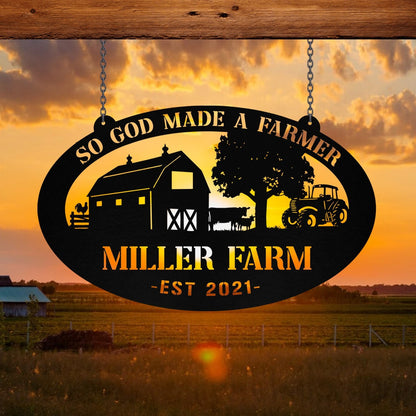 Personalized Metal Farm Sign Barn Cow Rooster Monogram, Custom Farmhouse, Metal Laser Cut Metal Signs Custom Gift Ideas