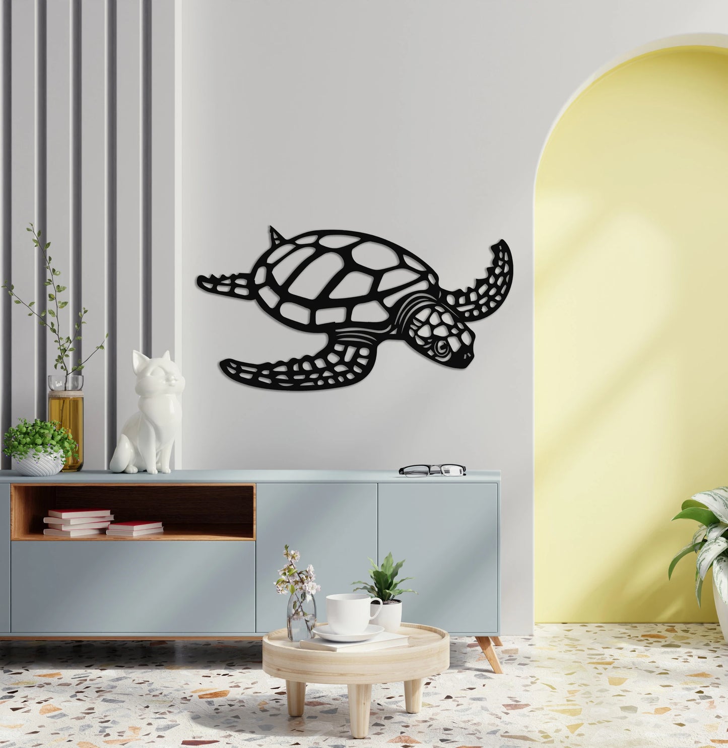 Metal Sea Turtle Ocean Decor Beach Decor Art Metal Wall Decor Metal Turtle Metal Sea Life Under The Seaturtle Decor