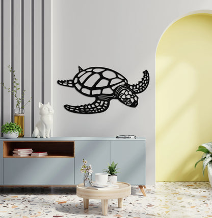 Metal Sea Turtle Ocean Decor Beach Decor Art Metal Wall Decor Metal Turtle Metal Sea Life Under The Seaturtle Decor
