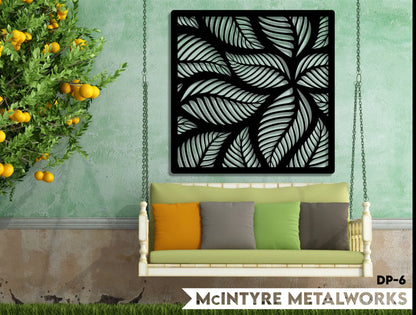 Metal Decorative Panel, Fence, Privacy Screen, Leaf Wall Art, Outdoor Or Indoor Dp6 Laser Cut Metal Signs Custom Gift Ideas