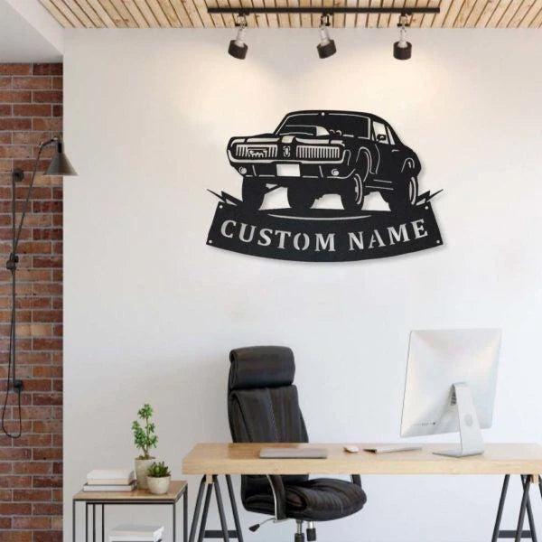 Mercury Cougar Car Personalized Metal Wall Decor, Cut Metal Sign, Metal Wall Art, Metal House Sign Laser Cut Metal Signs Custom Gift Ideas