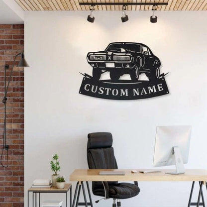 Mercury Cougar Car Personalized Metal Wall Decor, Cut Metal Sign, Metal Wall Art, Metal House Sign Laser Cut Metal Signs Custom Gift Ideas