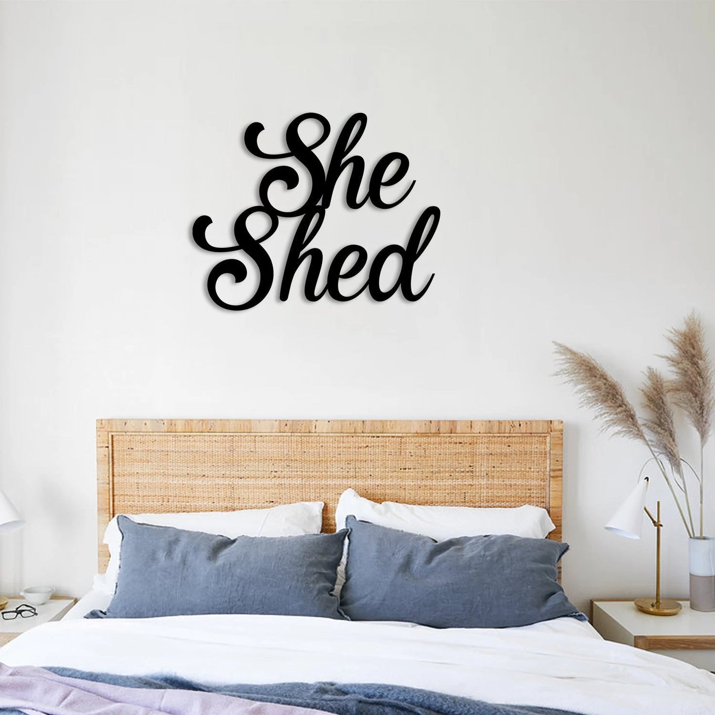 She Shed Metal Sign, Wall Decor, Housewarming Gift For Wife Laser Cut Metal Signs Custom Gift Ideas