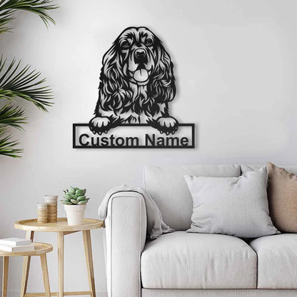 Personalized Cocker Spaniel Dog Metal Sign Art, Custom Cocker Spaniel Dog Metal Sign, Dog Gift, Birthday Gift, Animal Funny, Laser Cut Metal Signs Custom Gift Ideas