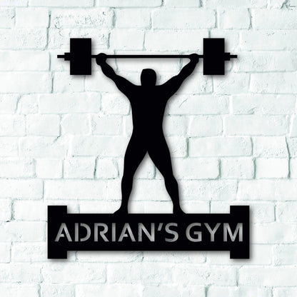 Gym Sign, Personalized Home Gym Sign, Custom Metal Gym Sign, Home Gym Sign, Cross Fit Sign, Metal Wall Decor, Metal Wall Art, Metal Sign Laser Cut Metal Signs Custom Gift Ideas