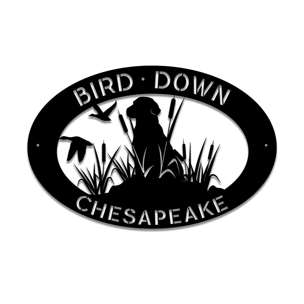 Personalized Chesapeake Hunting Dog Metal Sign, Metal Laser Cut Metal Signs Custom Gift Ideas