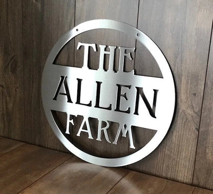 Personalized Metal Farm Sign Metal Ranch Sign Custom Metal Sign Personalized Farm Sign, Laser Cut Metal Signs Custom Gift Ideas