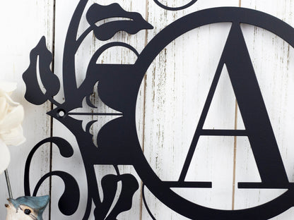 Monogram Metal Wall Art, Custom Sign, Monogrammed Sign, Personalized, Wedding Gift, Custom Monogram, Metal Wall Art, Laser Cut Metal Signs Custom Gift Ideas