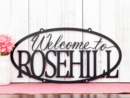 Custom Welcome Home Established Sign, Personalized Sign, Outdoor Sign, Name Sign, Custom Sign, Established Year, Laser Cut Metal Signs Custom Gift Ideas