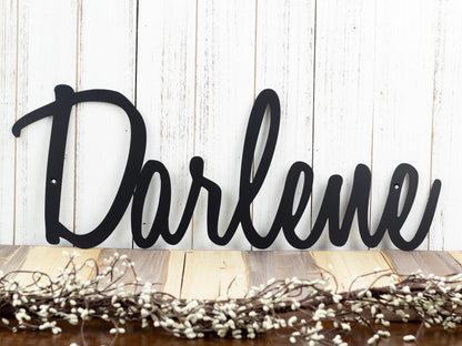 Metal Name Sign, Name Sign, Metal Sign, Family Name Sign, Custom Name Sign, Personalized Sign, Last Name Sign, Custom, Laser Cut Metal Signs Custom Gift Ideas