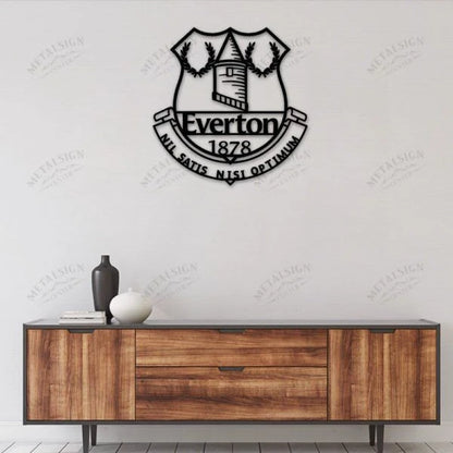 Everton Metal Wall Art, Metal Sign Led Wall Decor, Cut Metal Sign, Metal Wall Art, Metal House Sign Laser Cut Metal Signs Custom Gift Ideas
