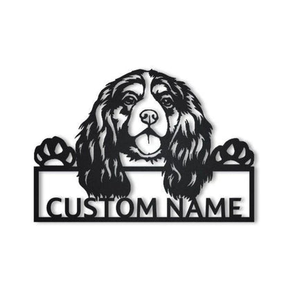 Cavalier King Charles Spaniel Personalized Metal Wall Decor, Cut Metal Sign, Metal Wall Art, Metal House Sign, Metal Laser Cut Metal Signs Custom Gift Ideas