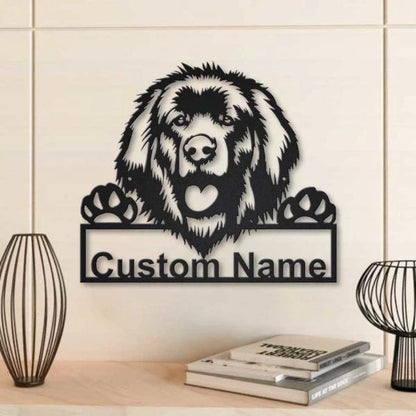 Leonberger Dog Personalized Metal Wall Decor, Cut Metal Sign, Metal Wall Art, Metal House Sign, Metal Laser Cut Metal Signs Custom Gift Ideas