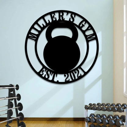 Metal Gym Sign, Custom Fitness Center, Cross Fit Club Decor, Wedding, Anniversary Art Gift For Him her, Metal Laser Cut Metal Signs Custom Gift Ideas
