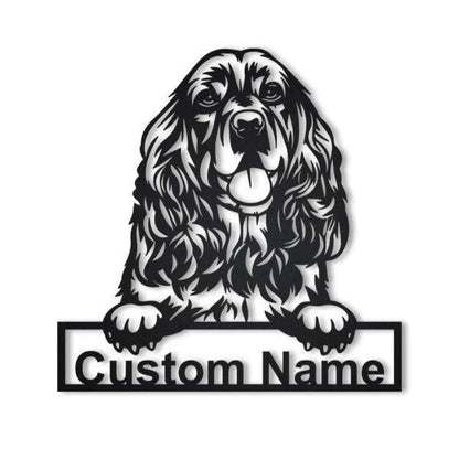 Cocker Spaniel Personalized Metal Wall Decor, Cut Metal Sign, Metal Wall Art, Metal House Sign Laser Cut Metal Signs Custom Gift Ideas