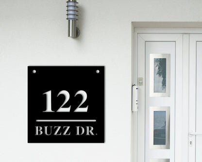 Personalized Metal Address Sign, Modern Address Sign, Metal House Numbers, Address Plaque, House Warming Gift, Minimalist Address Sign, Laser Cut Metal Signs Custom Gift Ideas