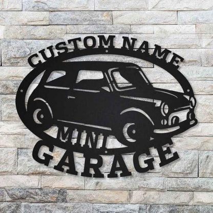 Mini Cooper Personalized Custom Metal Wall Art, Cut Metal Sign, Metal Wall Art, Metal House Sign Laser Cut Metal Signs Custom Gift Ideas