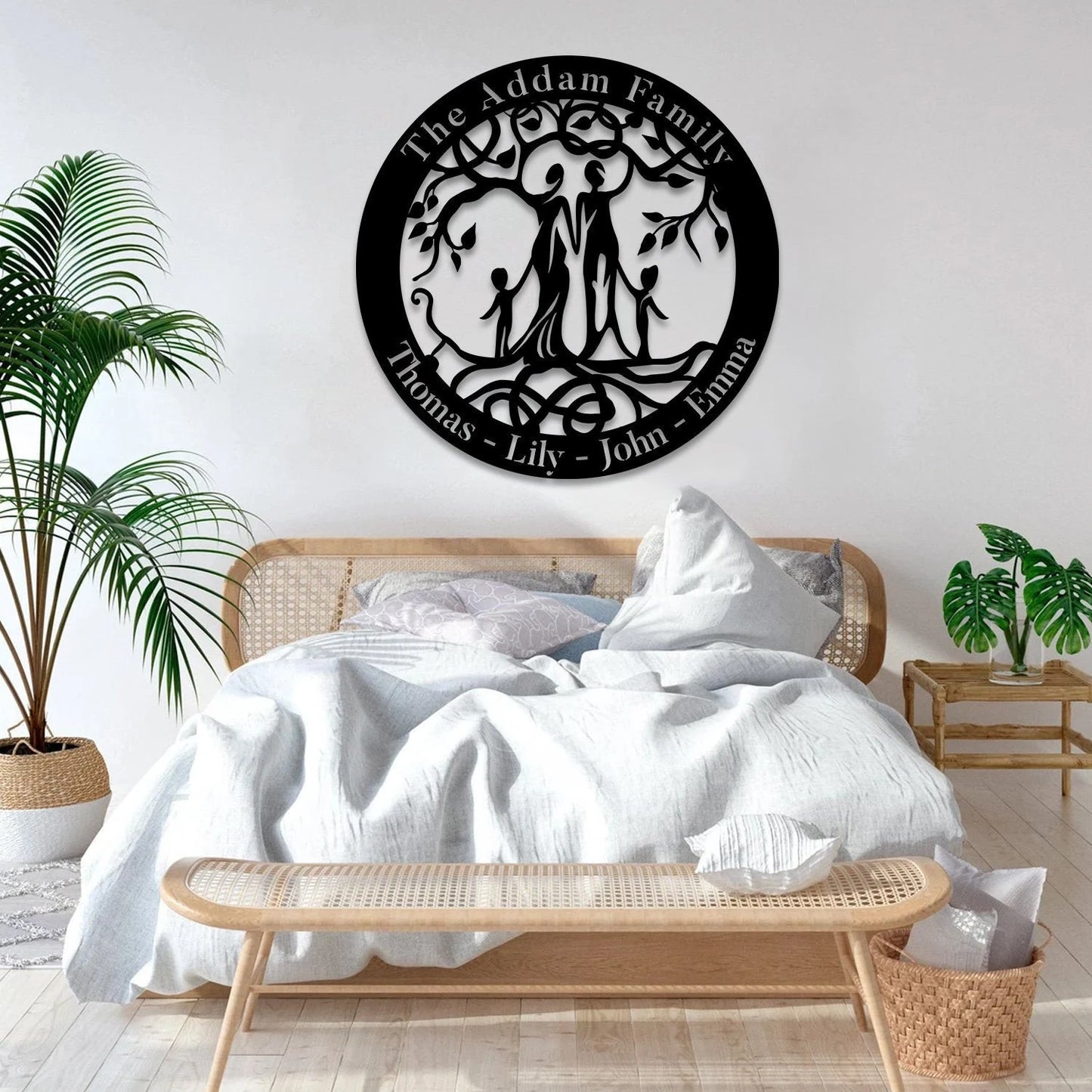 Custom Tree Of Life Metal Art, Custom Number Of Children, Mother's Day Gift Laser Cut Metal Signs