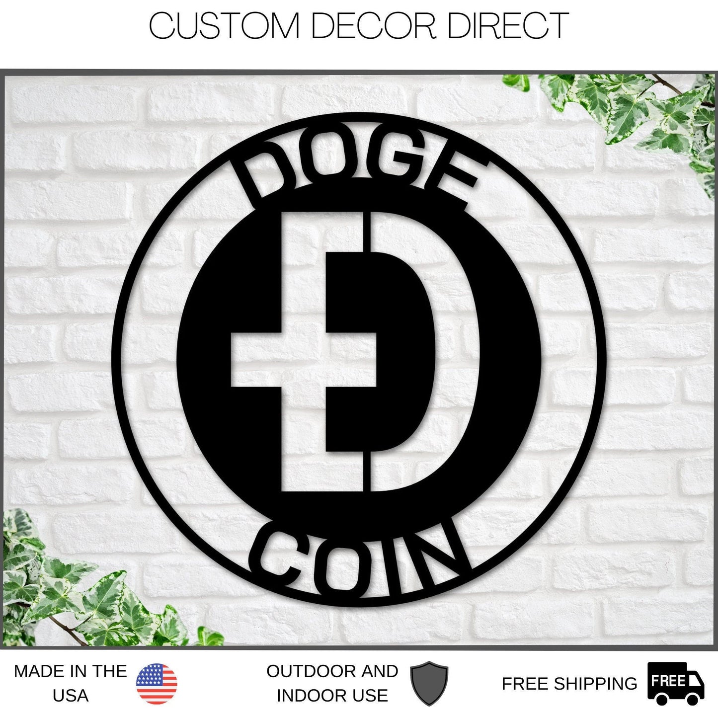 Dogecoin Sign, Metal Dogecoin Sign, Personalized Dogecoin, Custom Cryptocurrency Sign, Dogecoin Gift, Dogecoin Wall Art, Dogecoin Crypto Laser Cut Metal Signs Custom Gift Ideas