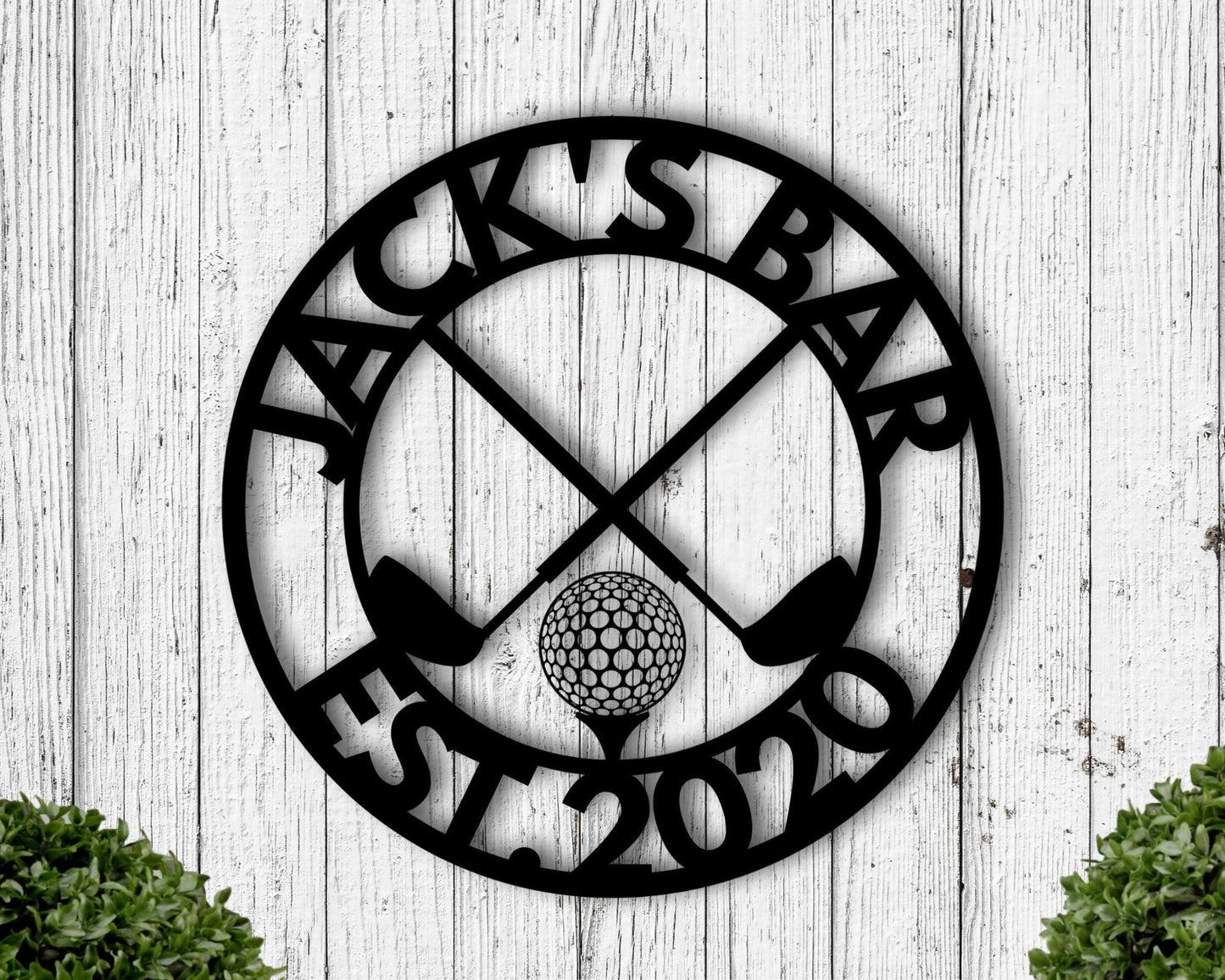 Golf 19th Hole Custom Name Metal Sign, Golf Sign, Bar Sign, 19th Hole, Custom Golf Sign, Man Cave, Home Bar, Game Room Sign, Fathers Day Laser Cut Metal Signs Custom Gift Ideas
