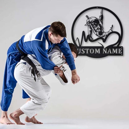 Personalized Love Judo Monogram Metal Sign Art, Custom Love Judo Sport Metal Sign, Hobbie Gifts, Sport Gift, Birthday Gift, Laser Cut Metal Signs Custom Gift Ideas