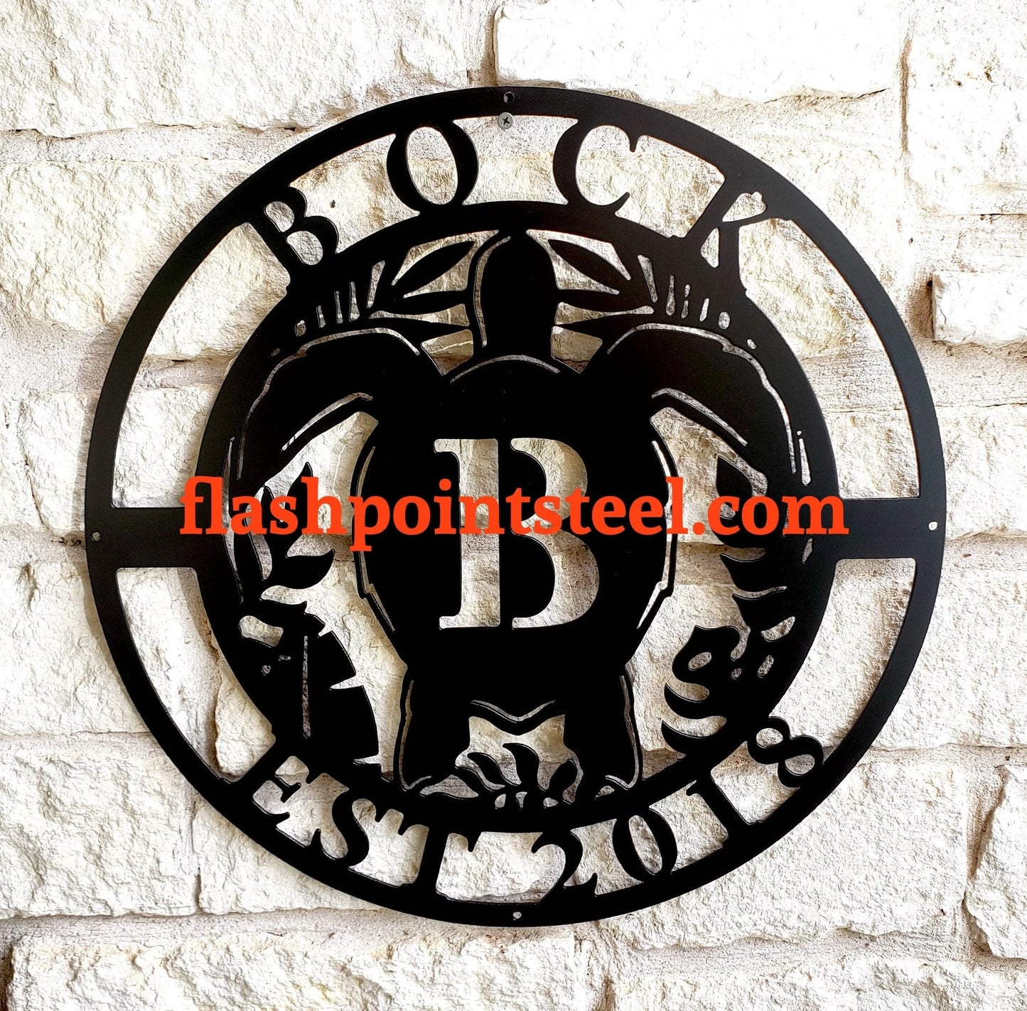 Sea Turtle Monogram Sign, Personalized Family, Ocean Decor, Sea Custom Sign, Coastal Beach, Beach Wall Art, Deep Sea, Custom Beach House Laser Cut Metal Signs Custom Gift Ideas
