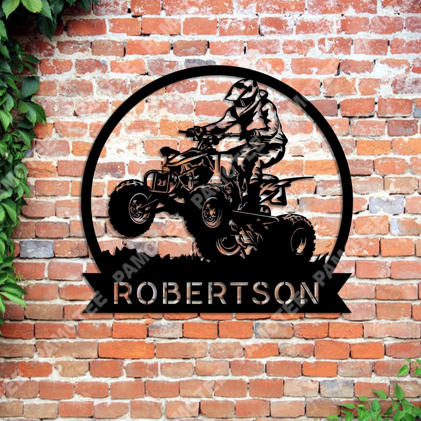 Custom Your Name Atv Man Metal Sign, Terrain Vehicle Wall Hanging Laser Cut Metal Signs Custom Gift Ideas
