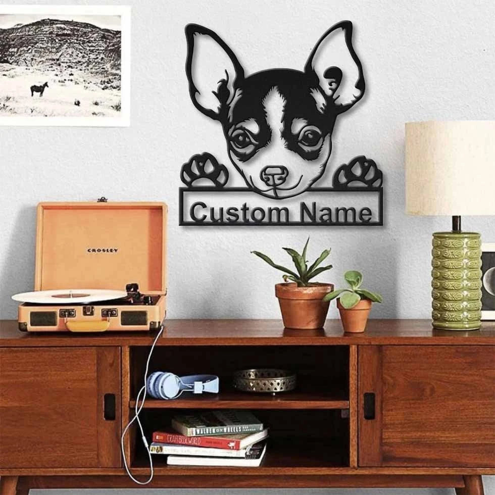Personalized Chihuahua Dog Metal Sign Art, Custom Chihuahua Dog Metal Sign, Father's Day Gift, Pets Gift, Birthday Gift, Laser Cut Metal Signs Custom Gift Ideas