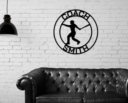 Baseball Sign, Baseball Gift For Boys, Personalized Baseball For Boys Room, Metal Baseball Sign, Coach Sign, Sports Decor, Batting Cage Sign Laser Cut Metal Signs Custom Gift Ideas