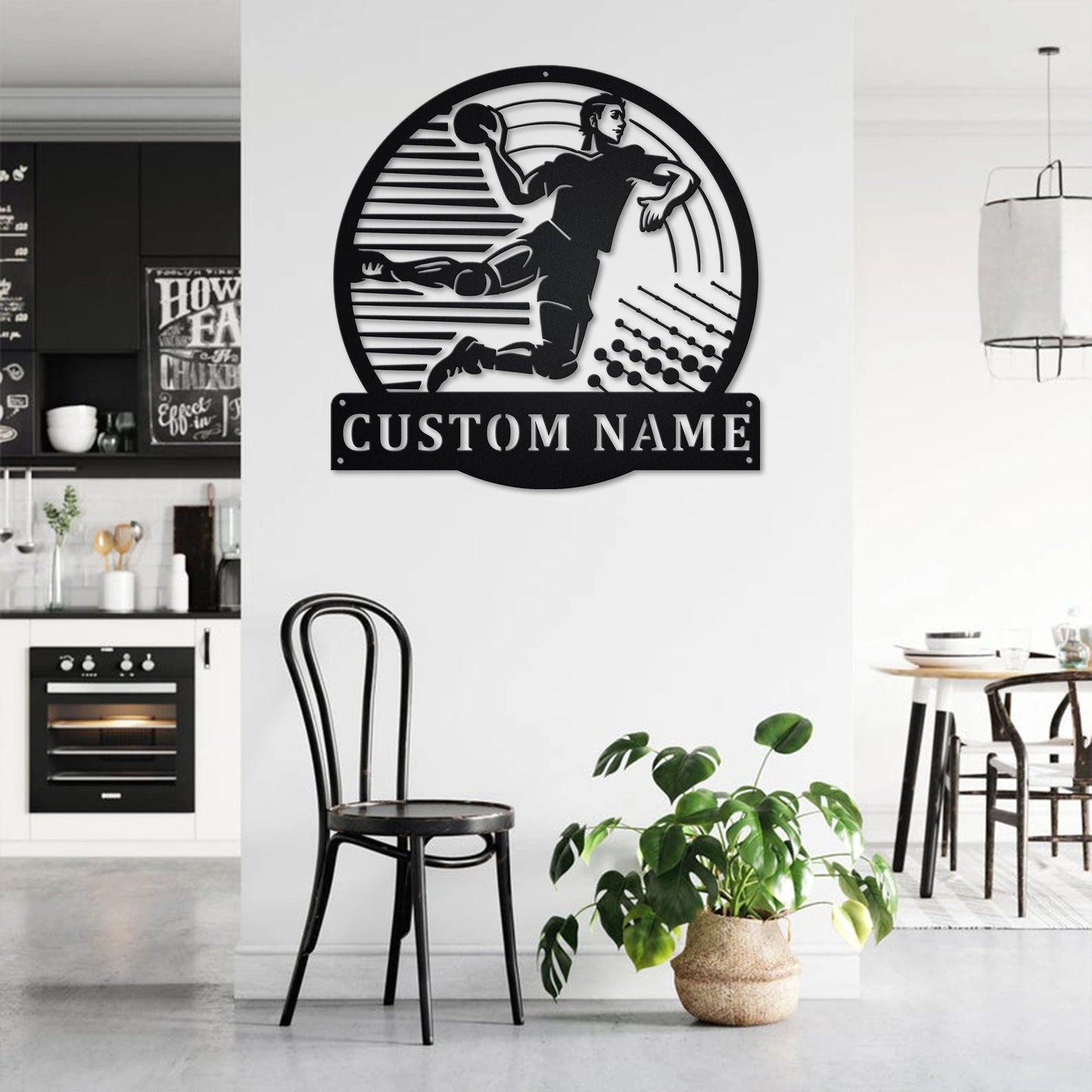 Handball Personalized Monogram Metal Wall Decor, Handball Metal Sign, Handball Metal Art, Handball Lover, Gifts For Handball Lover, Metal Laser Cut Metal Signs Custom Gift Ideas