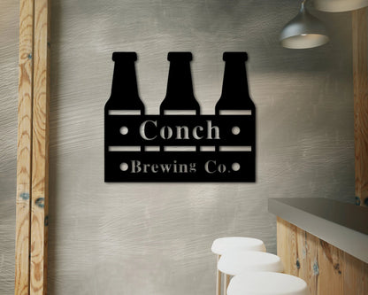 Brewery Metal Sign, Custom Brewing Co Sign, Personalized Bar Sign, Father's Day Gift, Gift For Him, Gift For Dad, Bar Decor, Beer Wall Art Laser Cut Metal Signs Custom Gift Ideas
