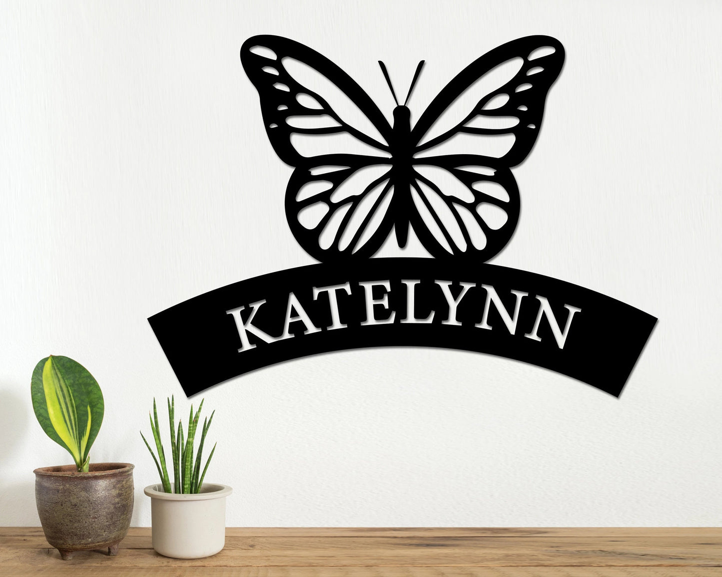 Last Name Metal Sign, Welcome Sign For Front Porch For Home, Family Name Sign, Personalized Butterfly Sign,personalized Metal Wall Decor Laser Cut Metal Signs Custom Gift Ideas