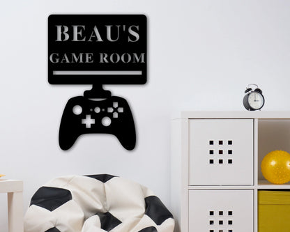 Gaming Room Metal Sign, Custom Gaming Sign, Personalized Gamer Sign, Pc Gamer Sign, Gamer Gift, Boys Room Decor, Game Room Decor, Controller Laser Cut Metal Signs Custom Gift Ideas