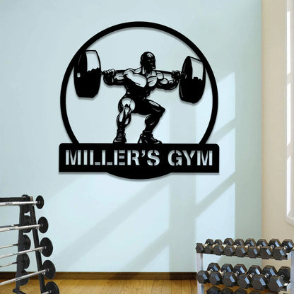Personalized Metal Gym Sign, Fitness Center, Club, Home Wall Decor, Metal Laser Cut Metal Signs Custom Gift Ideas