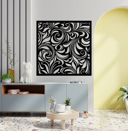 Metal Decorative Panel Fence Privacy Screen Steel Panel Beautiful Unique Minimalist Outdoor Or Indoor Dp40