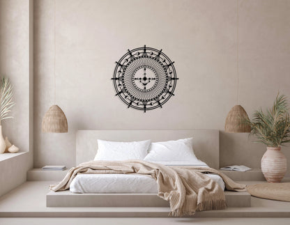 Moon Metal Wall Art, Metal Wall Decor, Sun And Moon, Bedroom Wall Decor, Living Room Wall Art, Above Bed Wall Decor, Housewarming Gift,, Metal Laser Cut Metal Signs Custom Gift Ideas
