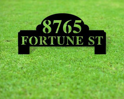 Yard Address Sign, Address Sign For Yard, Metal Address Sign, Metal House Numbers For Yard, Front Yard Address Sign, Custom, Personalized Laser Cut Metal Signs Custom Gift Ideas
