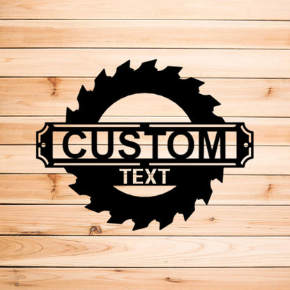 Sawmill Personalized Steel Wall Sign Art Gift For Birthday Father' Day Dad Husband Him He Shed Workshop Tool Shed Man Cave Laser Cut Metal Signs Custom Gift Ideas-2
