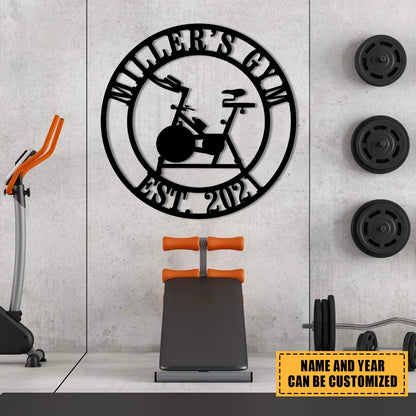 Treadmill Metal Gym Sign, Custom Fitness Center, Cross Fit Club Wall Decor, Anniversary Art Gift For Him her, Metal Laser Cut Metal Signs Custom Gift Ideas