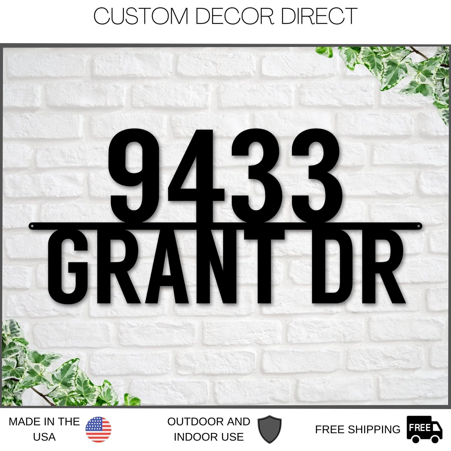 Christmas Gift, Address Sign, Metal Address Plaque, Metal House Numbers, Custom Address Sign, Home Address Sign, Address Number, Bestseller Laser Cut Metal Signs Custom Gift Ideas