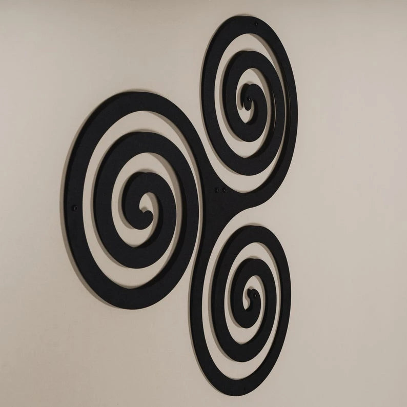 Triskelion Wall Art Decor Cut Metal Sign Laser Cut Metal Signs Custom Gift Ideas