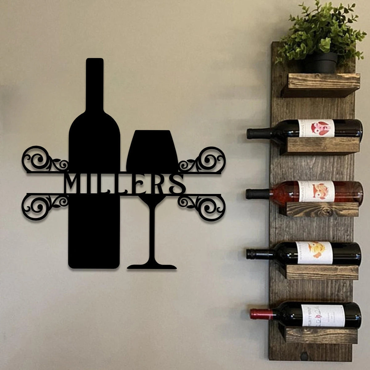 Personalized Wine Metal Bar Sign, Custom Pub, Tap, Caf, Metal Laser Cut Metal Signs Custom Gift Ideas