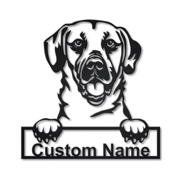 Black Mouth Cur Dog Personalized Metal Wall Decor, Cut Metal Sign, Metal Wall Art, Metal House Sign, Metal Laser Cut Metal Signs Custom Gift Ideas