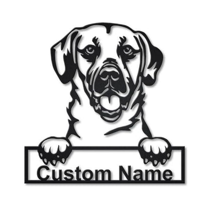 Black Mouth Cur Dog Personalized Metal Wall Decor, Cut Metal Sign, Metal Wall Art, Metal House Sign, Metal Laser Cut Metal Signs Custom Gift Ideas