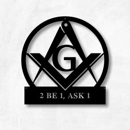 Custom Metal Masonic Sign Metal Mason Sign Farmhouse Decor Office Housewarming Metal Sign For Mason